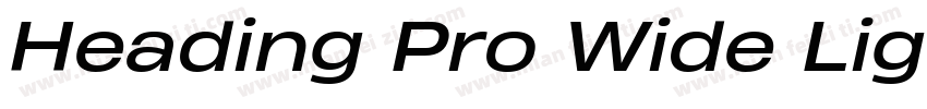 Heading Pro Wide Lig字体转换
